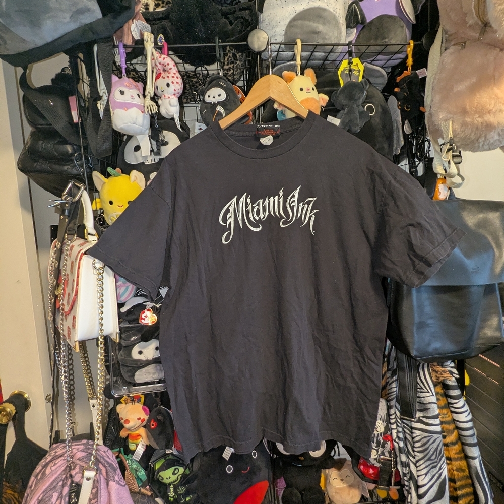 Miami Ink Dragon Graphic Tee Tattoo Style